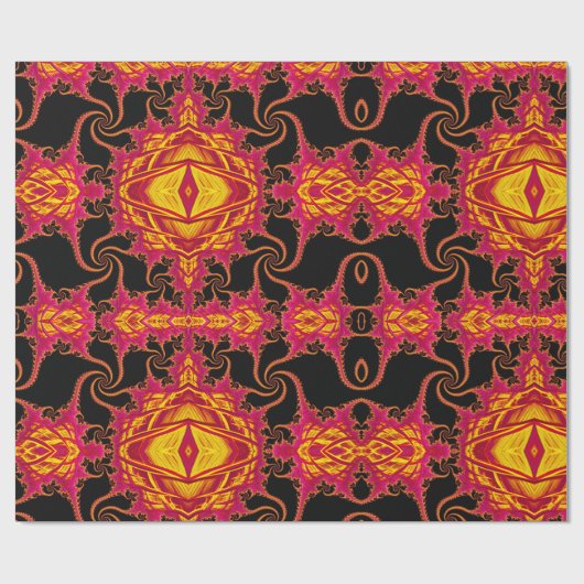 Flamboyant-Fraktal Geschenkpapier (Flach)