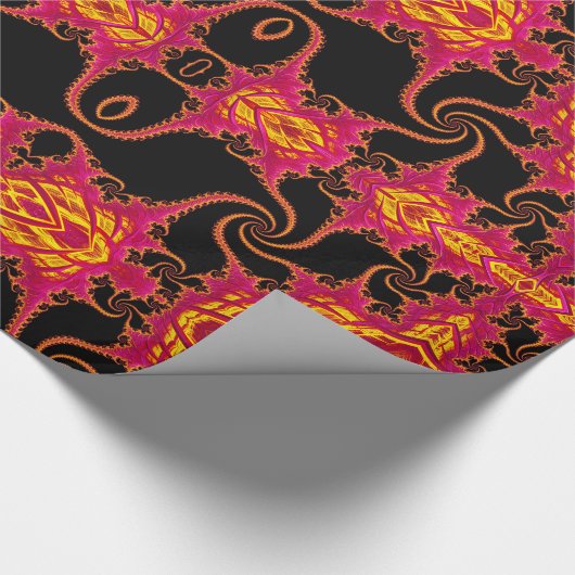 Flamboyant-Fraktal Geschenkpapier (Ecke)