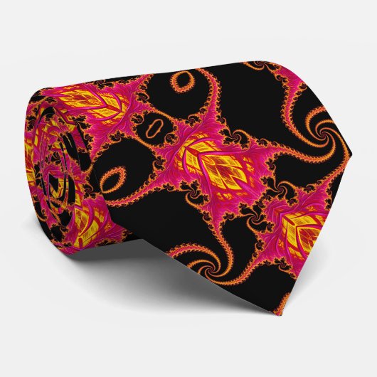 Flamboyant-Fraktal Krawatte (Gerollt)