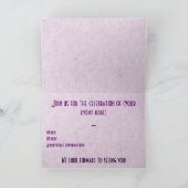 Flamboyant Lila Einladung (Innenseite)