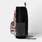 Flamboyant Royal Poinciana Branches Bedruckter Rucksack (Rechts)
