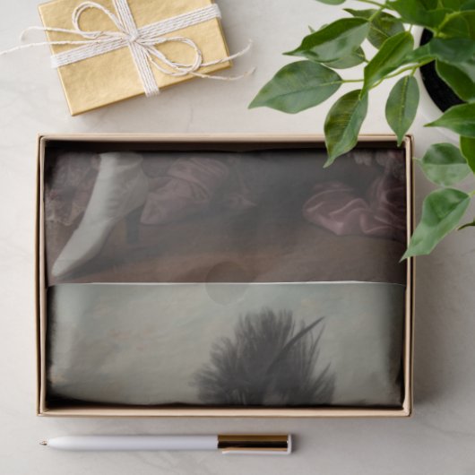 Flamboyant Standard Poodle Decoupage Seidenpapier (Geschenk)