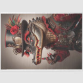 Flamboyant Steampunk Style Alligator Decoupage Seidenpapier (Vorderseite)
