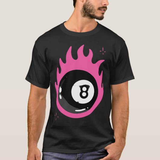 Flame 8 Ball T-Shirt (Vorderseite)
