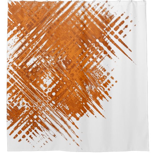 Flame.Abstrakt orange Muster. Duschvorhang (Vorderseite)