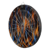 Flame an der Dart-Tafel Dartscheibe (Vorderseite rechts)