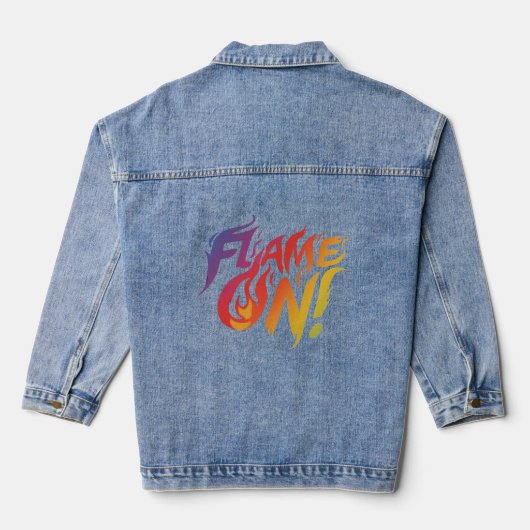 FLAME AN! Jean Jacket Jeansjacke (Rückseite)