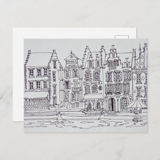 Flame Architecture, Gent, Belgien Postkarte (Vorne/Hinten)