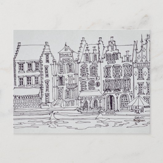 Flame Architecture, Gent, Belgien Postkarte (Vorderseite)