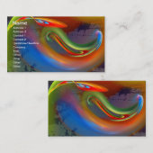 Flame Brago-Mitchell Fraktal Art Visitenkarte (Vorne/Hinten)