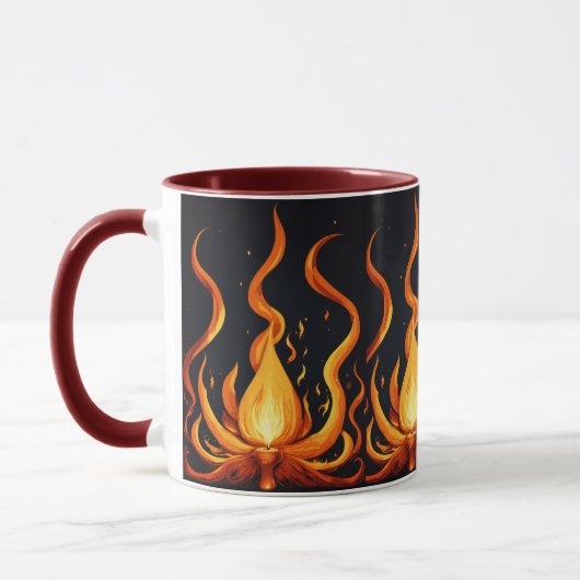 "Flame Burst Art Tasse" Tasse (Links)