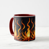 "Flame Burst Art Tasse" Tasse (Vorderseite Links)