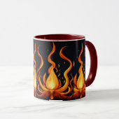 "Flame Burst Art Tasse" Tasse (VorderseiteRechts)