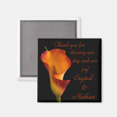 Flame Calla Lily Magnet (Vorderseite/Rückseite)