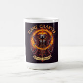 Flame Chanter Gothic Fantasy T-Shirt Kaffeetasse (Mittel)