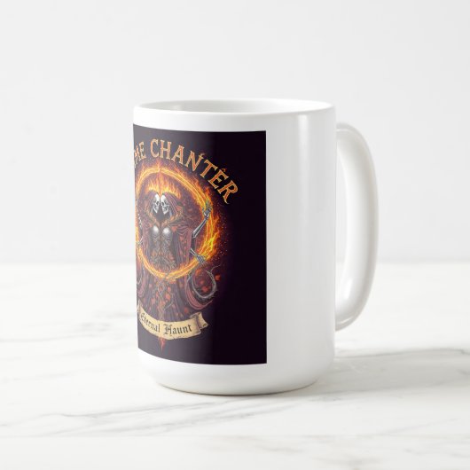 Flame Chanter Gothic Fantasy T-Shirt Kaffeetasse (VorderseiteRechts)