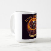 Flame Chanter Gothic Fantasy T-Shirt Kaffeetasse (Vorderseite Links)