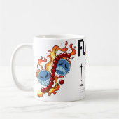🔥Flame Fist Warrior Mug – Fire Anime Coffee Cup🔥 Kaffeetasse (Links)