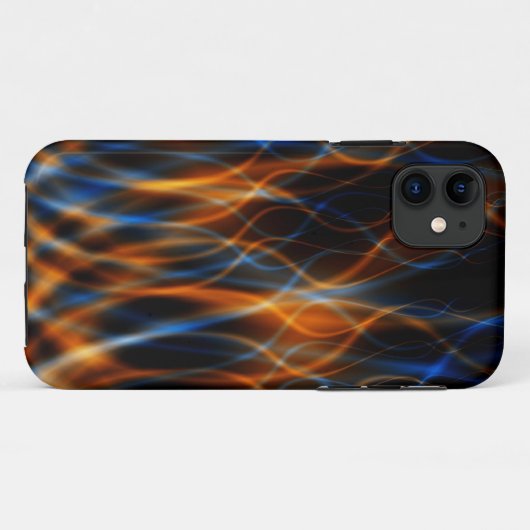 Flame Fraktal iPhone Case (Rückseite (Horizontal))