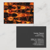 Flame Fraktal Waves 02 Visitenkarte (Vorne/Hinten)