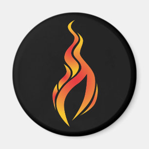 Flame Icon Magnet