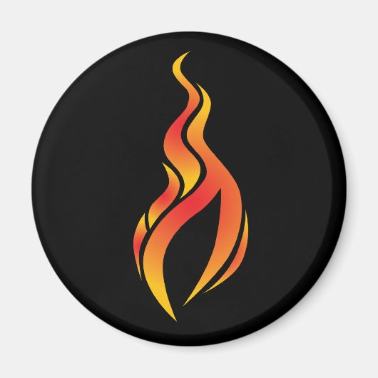 Flame Icon Magnet (Vorne)