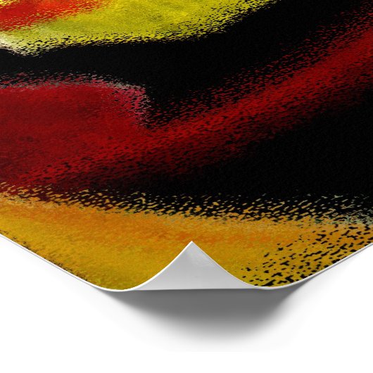 Flame II Wasser Poster (Ecke)