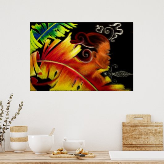 Flame II Wasser Poster (Küche)