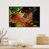 Flame IV Mosaik II Leinwand Poster (Küche)