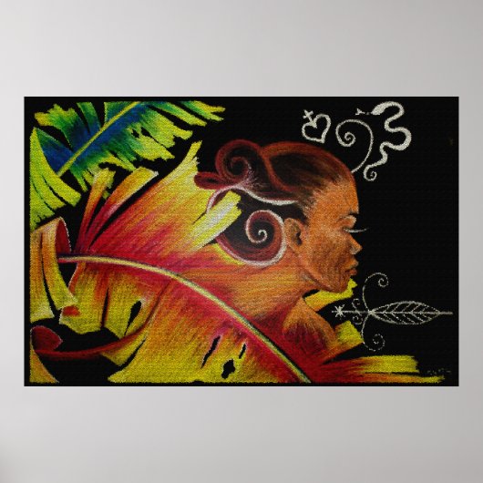 Flame IV Mosaik II Leinwand Poster (Vorne)