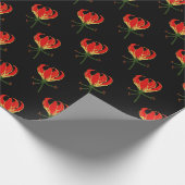 Flame Lily Gloriosa Geschenkpapier (Ecke)