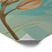 Flame Lynx Point Siamese Portrait Art Poster (Ecke)