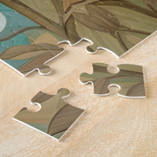 Flame Lynx Point Siamese Portrait Art Puzzle (Seite)