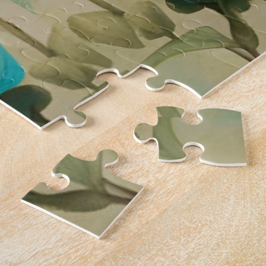 Flame Lynx Point Siamese Portrait Art Puzzle (Seite)