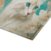 Flame Lynx Point Siamese Portrait Art Schneidebrett (Ecke)