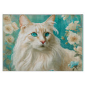 Flame Lynx Point Siamese Portrait Art Schneidebrett (Vorderseite)