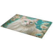 Flame Lynx Point Siamese Portrait Art Schneidebrett (Ecke)