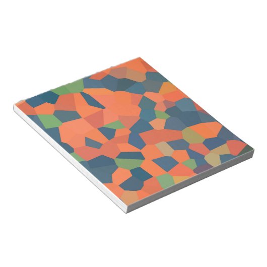 Flame, Mitternacht, grüner Notepad oder Jotter Notizblock (angewinkelt)