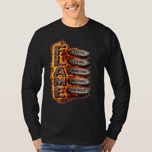 FLAME Motivation Graphic Men's T-Shirt  (Vorderseite)