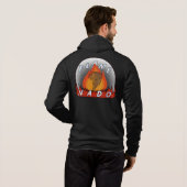 Flame Nado Men Hoodie (Schwarz voll)