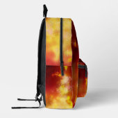 Flame Night Sky Bedruckter Rucksack (Links)