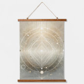 Flame of Completion Wandteppich Mit Holzrahmen (Vorderseite)