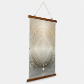 Flame of Completion Wandteppich Mit Holzrahmen (Gewinkelt)