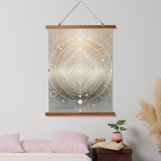 Flame of Completion Wandteppich Mit Holzrahmen (Schlafzimmer)