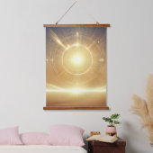 Flame of Light Wandteppich Mit Holzrahmen (Schlafzimmer)