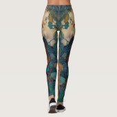 "Flame of the Tides" - A Colourful Portrait Leggings (Rückseite)