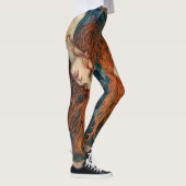 "Flame of the Tides" - A Colourful Portrait Leggings (Rechts)