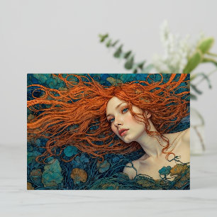 "Flame of the Tides" - Ein farbenfrohes Portrait Folieneinladung