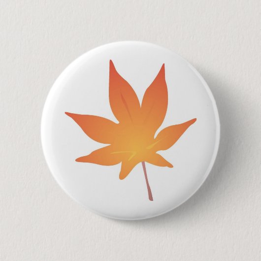 Flame Orange Leaf Button (Vorderseite)