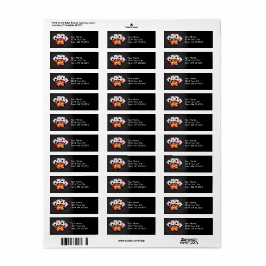 Flame Poker Casino Black (Vorne)